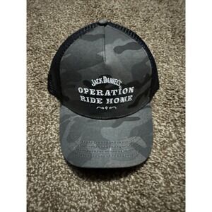 Jack Daniel's Operation Ride Home Snapback Hat Multicolor SnapBack Camo